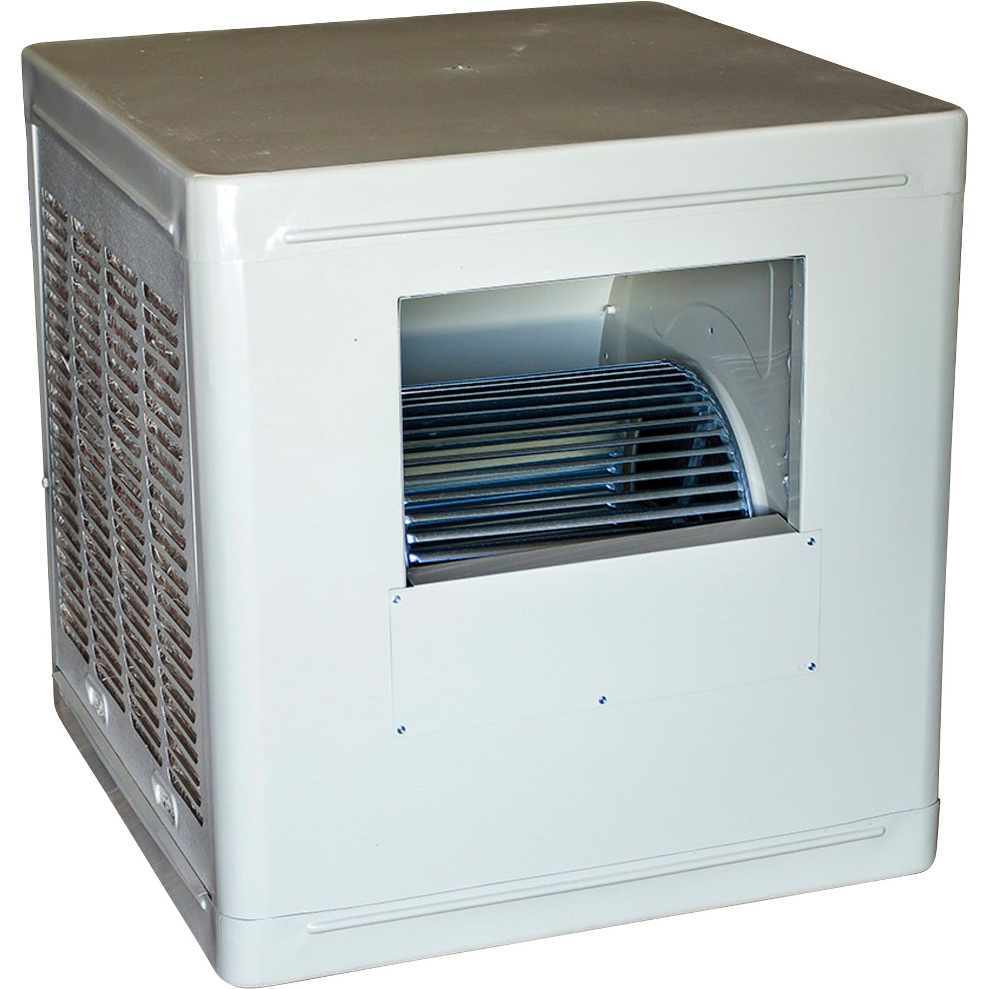 Hessaire Roof-Mount Evaporative Cooler — Side Draft, 3800 CFM, 1/3 HP Capability, Model# A38S
